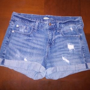 Denim shorts